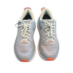 Hoka Bondi 7 Gray Running Shoes Sneakers‎ Cushioned Comfort Women's Size 10.5